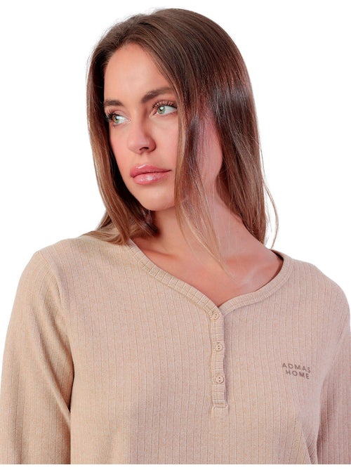 Pyjama broek top lange mouwen supersoft - Kiabi
