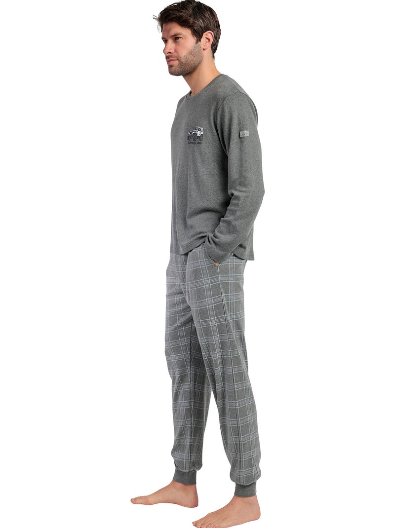 Pyjama broek top lange mouwen suv antonio miro Grijs - Kiabi