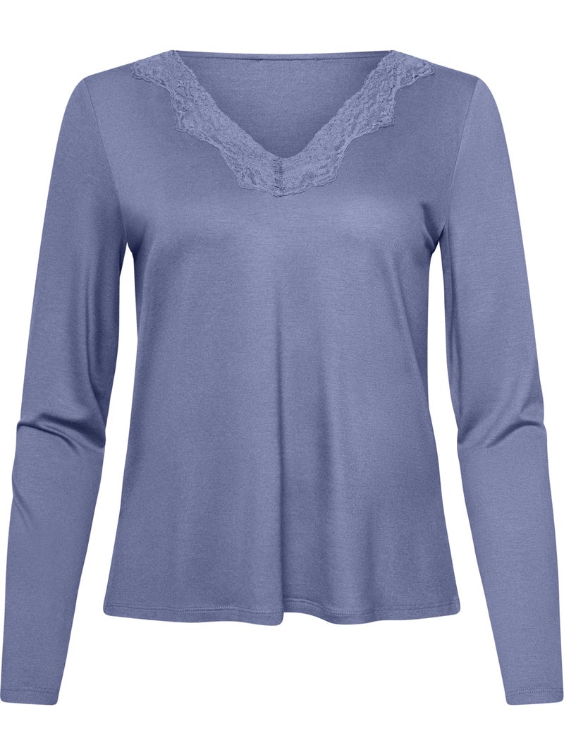 Pyjama broek top lange mouwen tania Paars - Kiabi