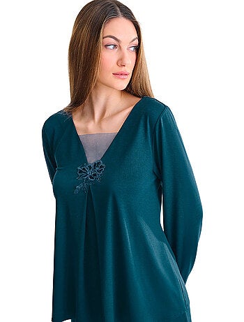 Pyjama broek top lange mouwen velvet luxe