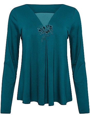 Pyjama broek top lange mouwen velvet luxe