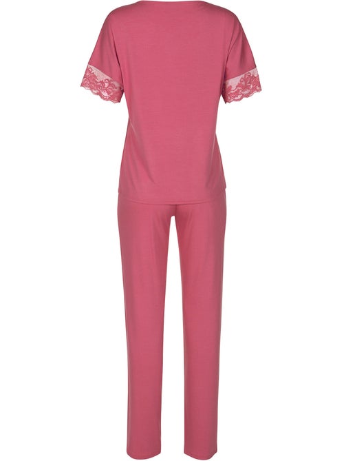 Pyjama broek top slipe mouwen juliette - Kiabi Pyjama broek top slipe mouwen juliette - Kiabi