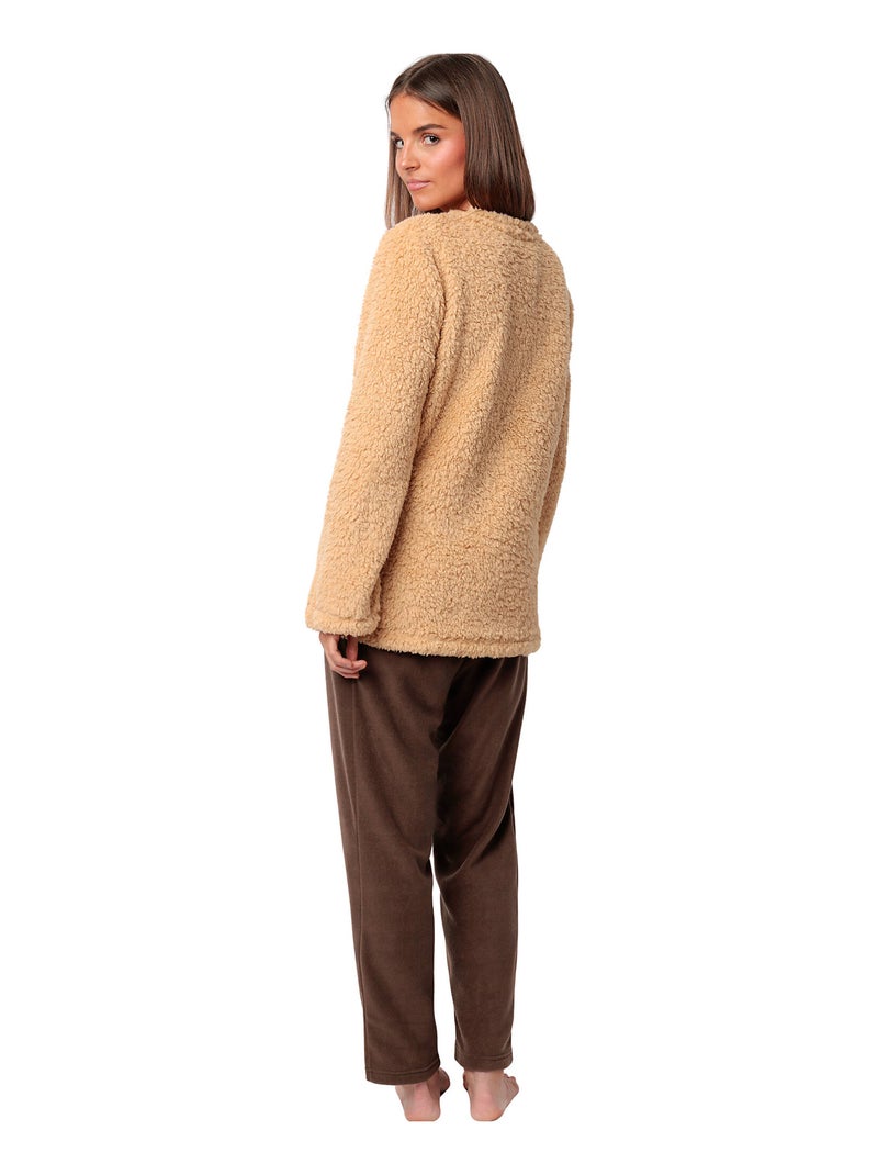 Pyjama broek trui reindeer Bruin - Kiabi