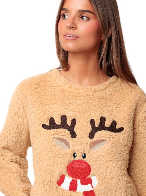 Pyjama broek trui reindeer - Kiabi Pyjama broek trui reindeer - Kiabi