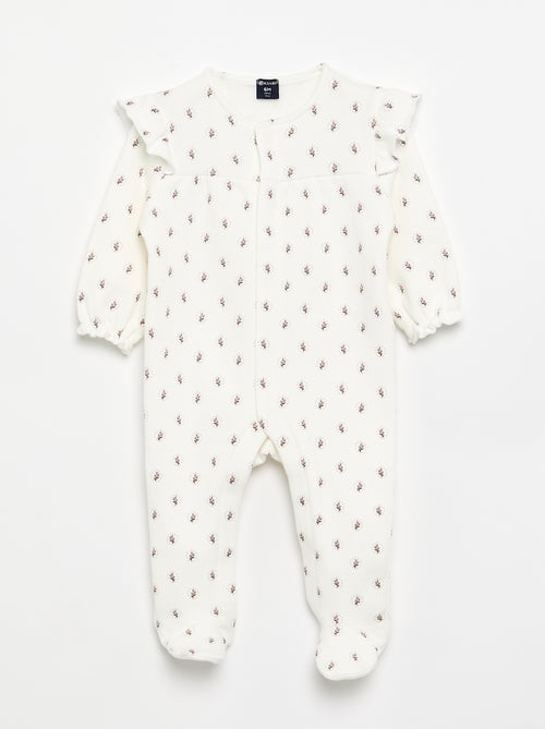 Pyjama chaud dors bien avec pieds - Kiabi