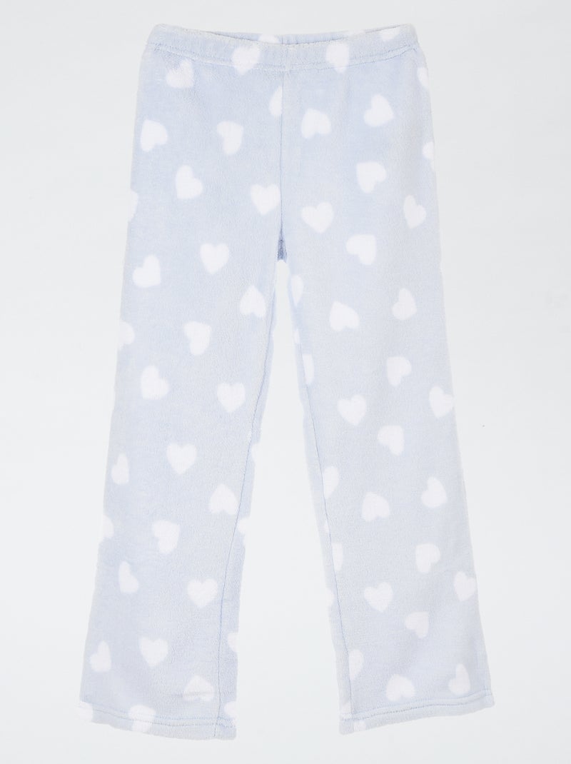 Pyjama chaud en fleece 'Hello Kitty' Bleu - Kiabi