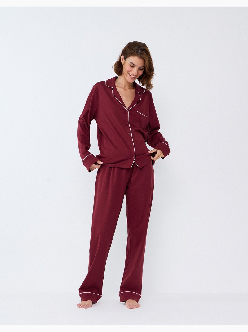 Pyjama chemisé, mo fashion Marron - Kiabi