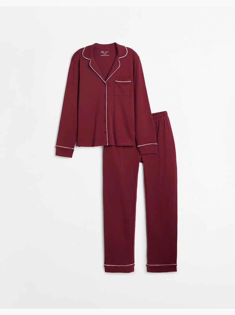 Pyjama chemisé, mo fashion Marron - Kiabi