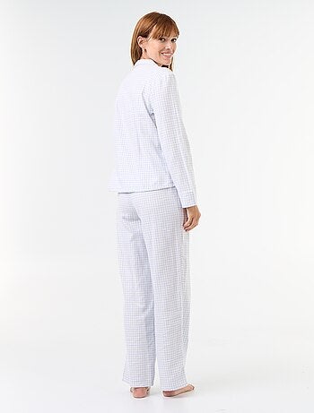 Pyjama chemise + pantalon à motif - 2 pièces