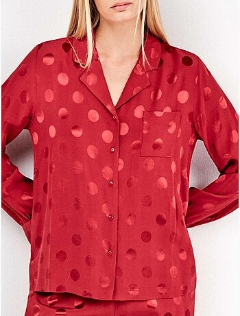 Pyjama chemisier à pois