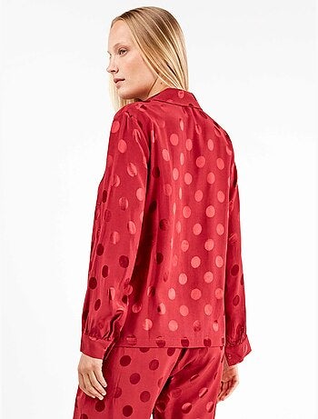 Pyjama chemisier à pois
