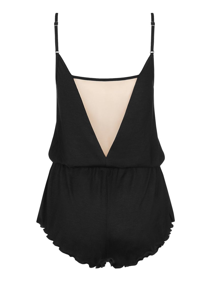 Pyjama combishort de nuit Dione Noir - Kiabi