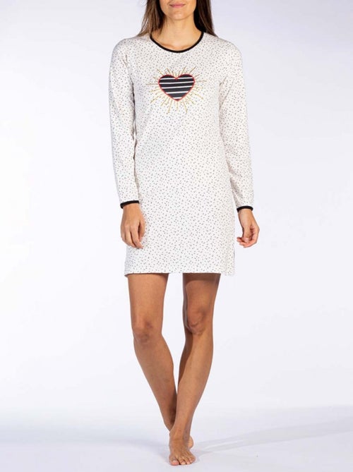 Pyjama COTON MELISSA BROWN - Kiabi Pyjama COTON MELISSA BROWN - Kiabi