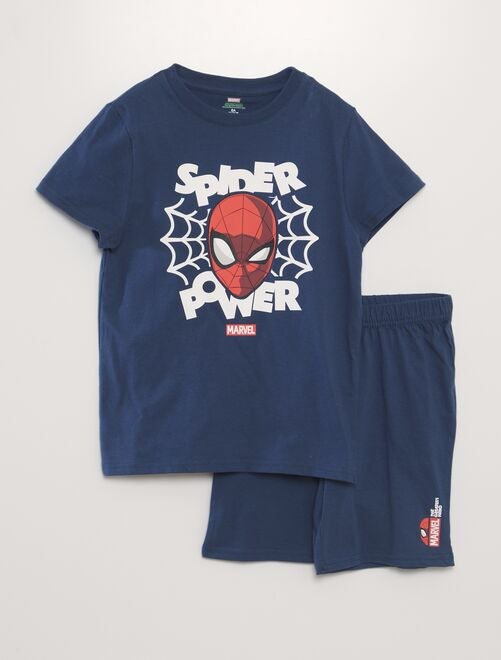 Pyjama court - imprimé 'Spiderman' - 2 pièces - Kiabi