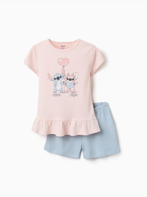 Pyjama court avec imprimé Stitch qui brille dans le noir - Kiabi