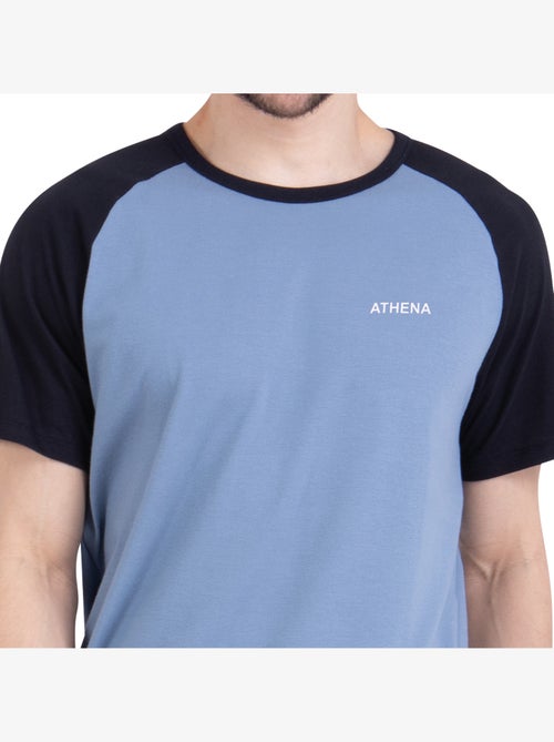 Pyjama court col rond homme ecopack construction athena - Kiabi