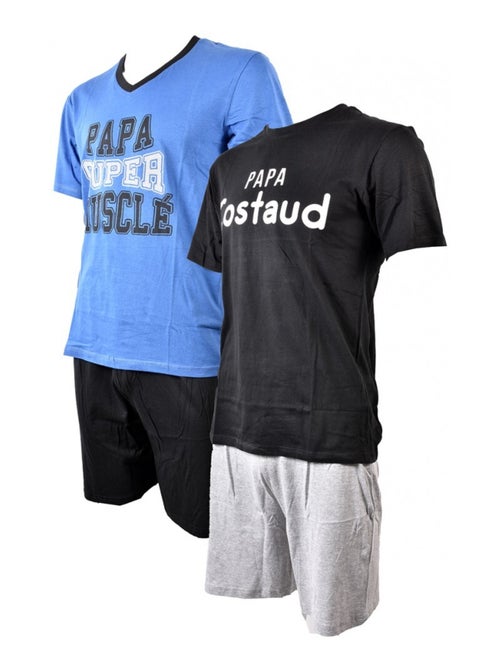 Pyjama Court COTON - Pack de 2 - Kiabi Pyjama Court COTON - Pack de 2 - Kiabi