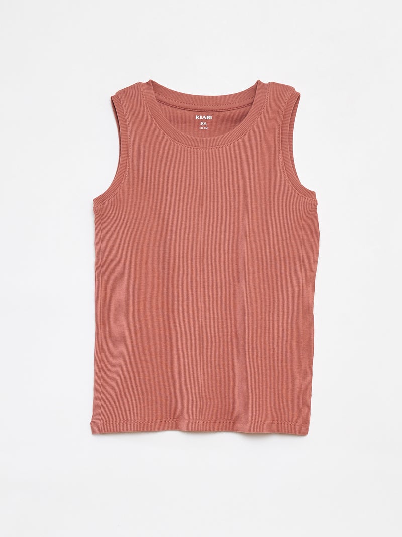 Pyjama court débardeur + short - 2 pièces Marron - Kiabi