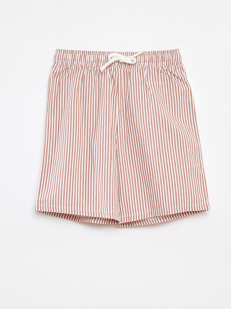 Pyjama court débardeur + short - 2 pièces Marron - Kiabi