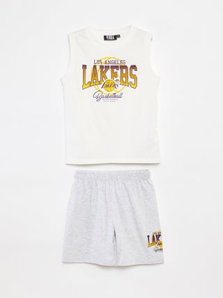 Pyjama court débardeur + short - 2 pièces 'NBA'