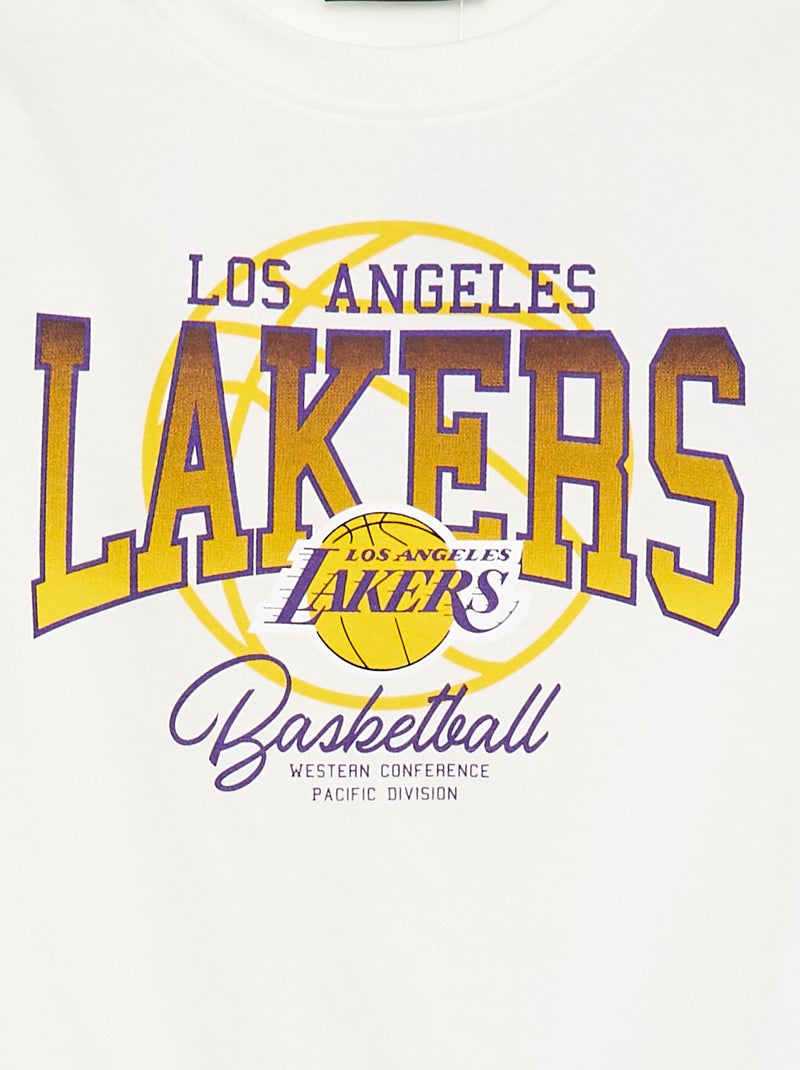 Pyjama court débardeur + short - 2 pièces 'NBA' Gris - Kiabi