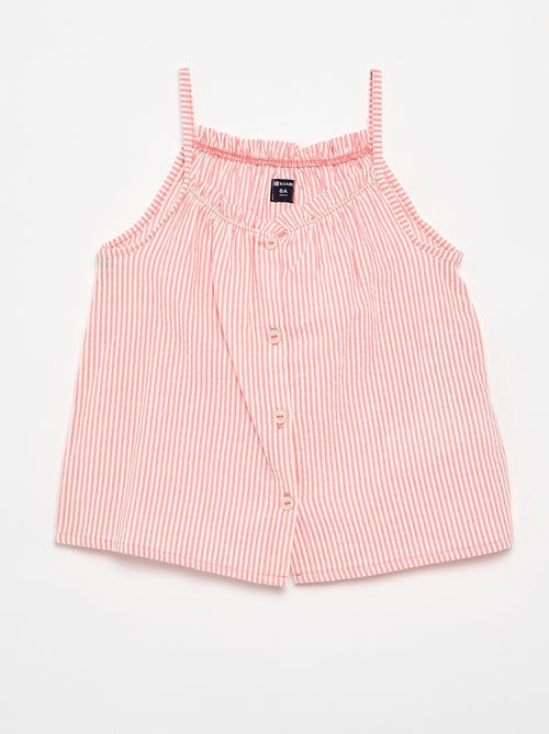 Pyjama court débardeur + short - 2 pièces - Kiabi