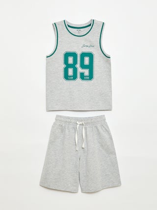 Pyjama court débardeur + short - 2 pièces