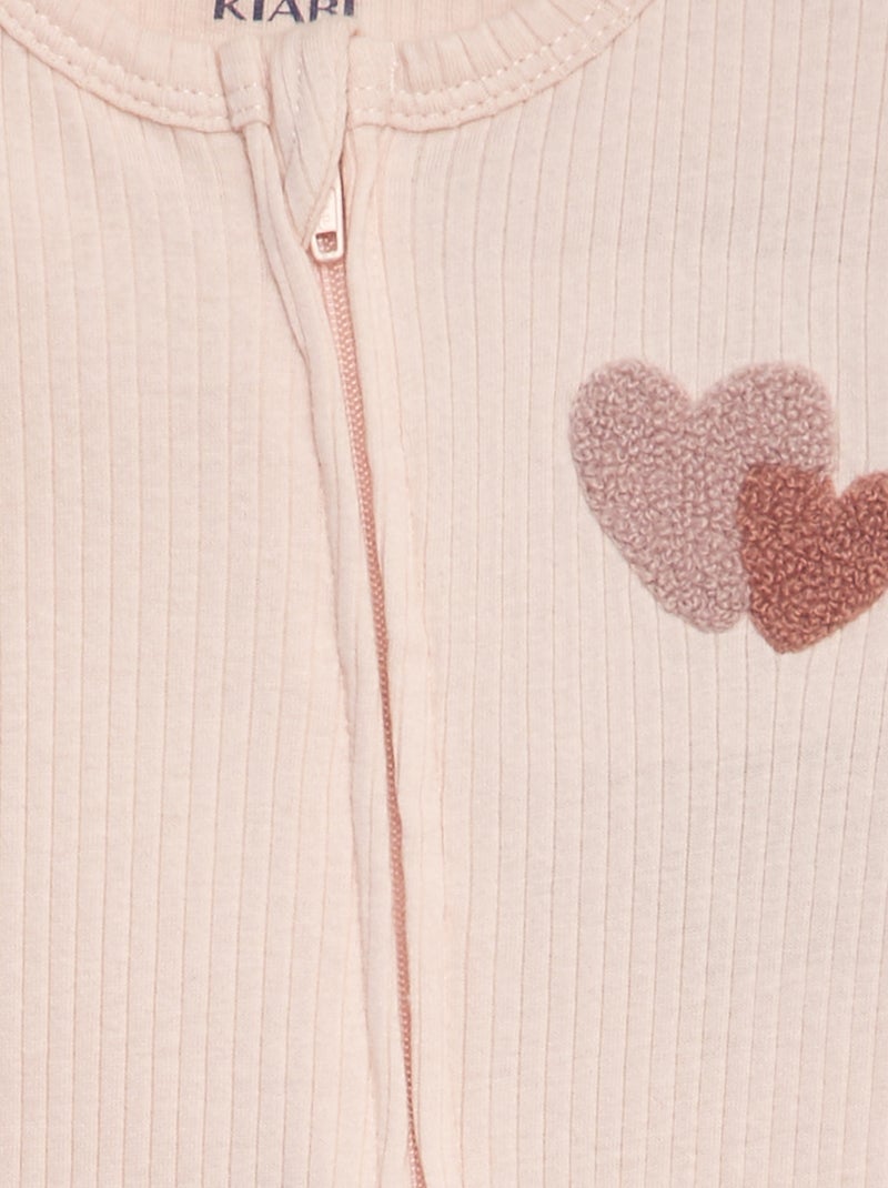Pyjama court dors bien Rose clair - Kiabi
