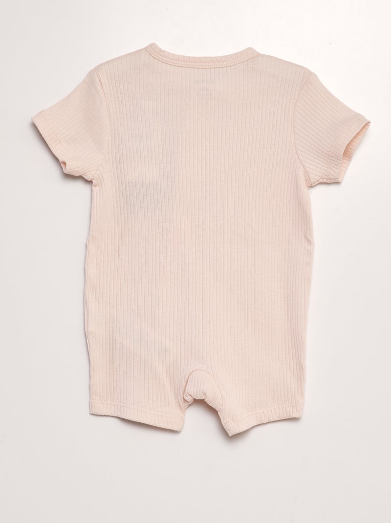 Pyjama court dors bien Rose clair - Kiabi