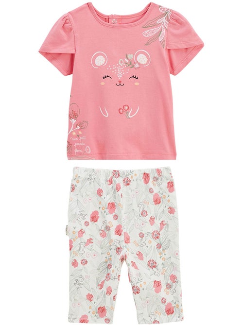 Pyjama court enfant 2 pièces Anaelle - Kiabi Pyjama court enfant 2 pièces Anaelle - Kiabi