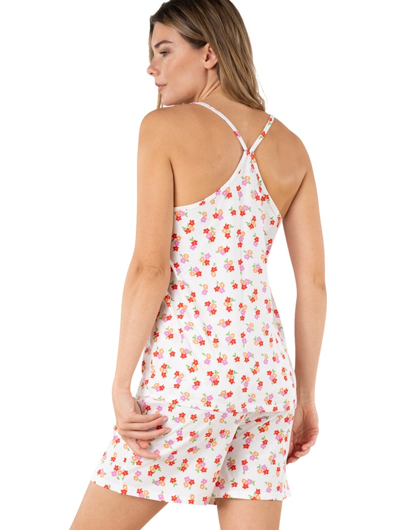 Pyjama court femme print athena Multicolore - Kiabi