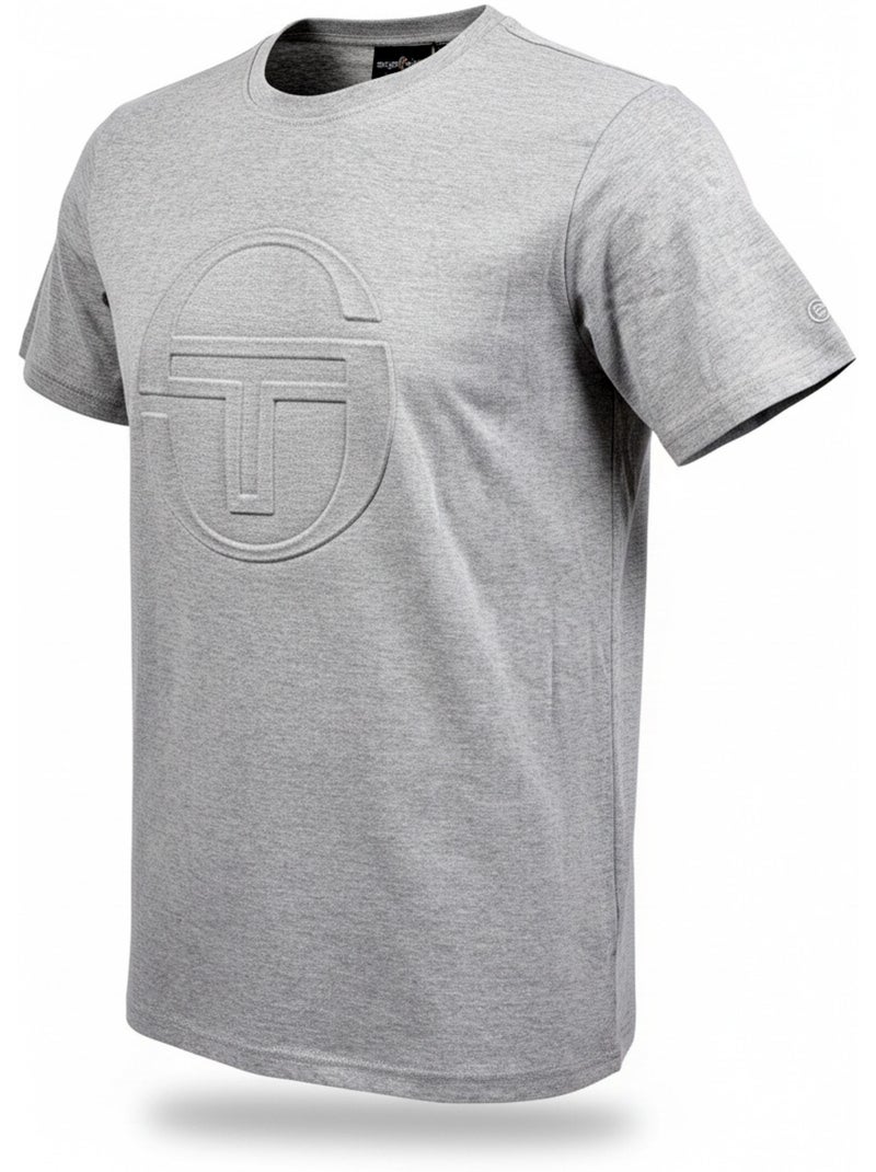 Pyjama Court Homme Sergio Tacchini Gris Noir Gris - Kiabi