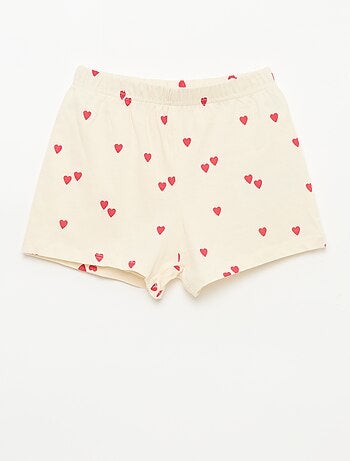 Pyjama court imprimé - 2 pièces