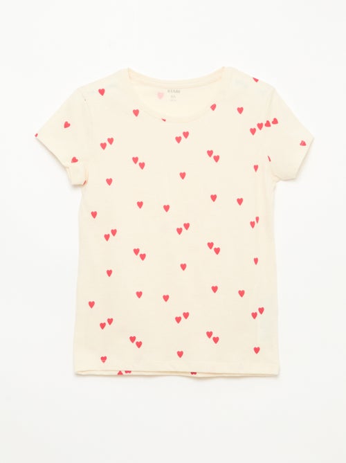 Pyjama court imprimé - 2 pièces - Kiabi