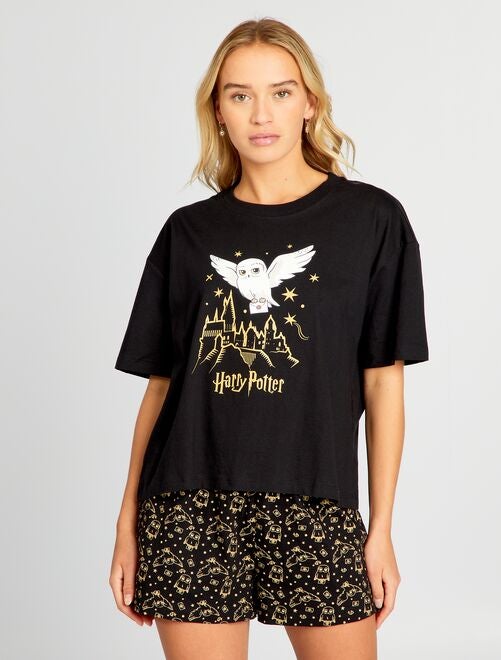 Pyjama court imprimé 'Harry Potter' - 2 pièces - Kiabi