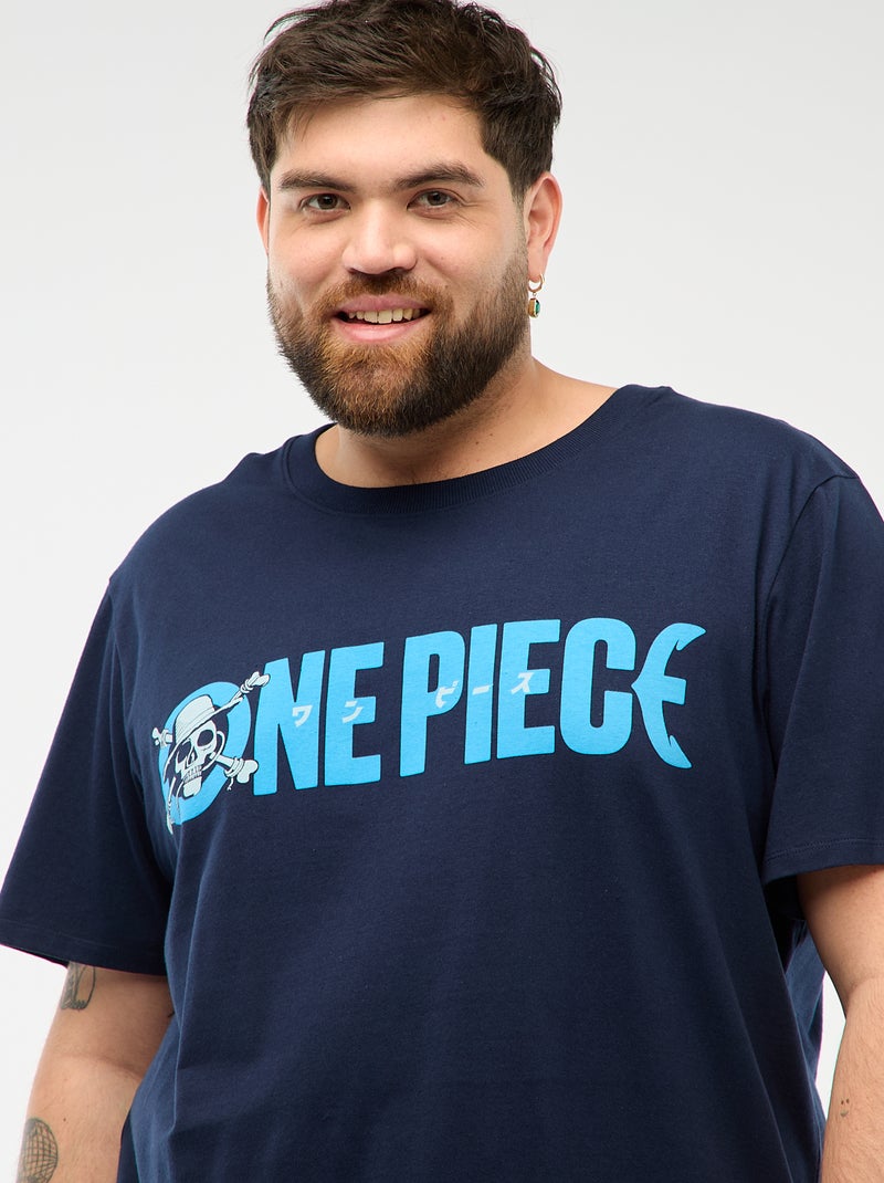 Pyjama court imprimé 'One Piece' - 2 pièces Bleu marine - Kiabi