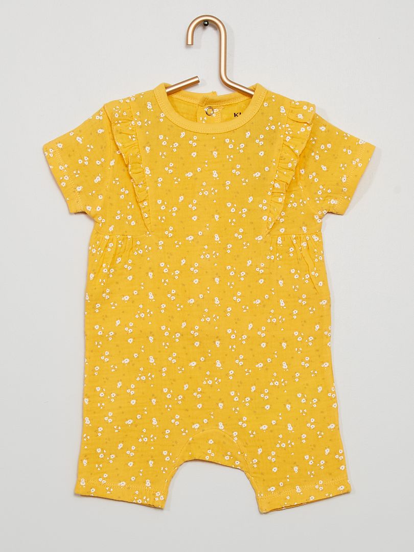 Pyjama court jaune - Kiabi