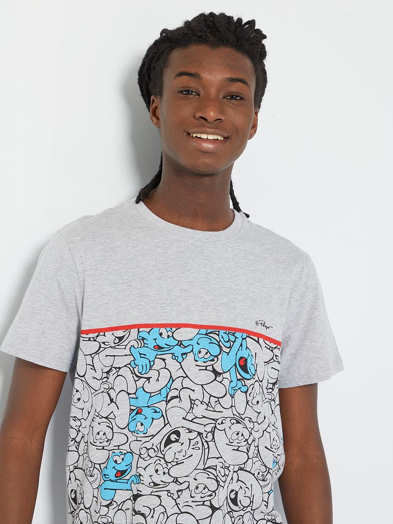 Sweat-shirt Schtroumpfette Smurfs - Gris - Taille M Juniors - Coton - Occasion Très Bon état