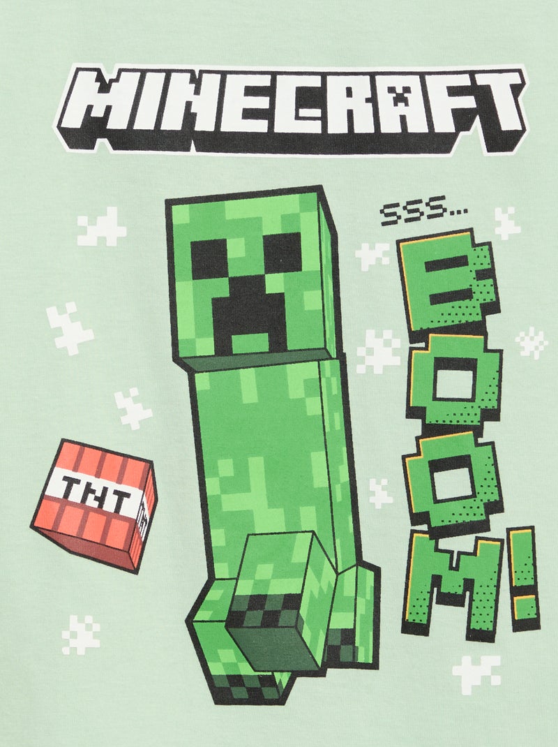 Pyjama court 'Minecraft' Vert - Kiabi