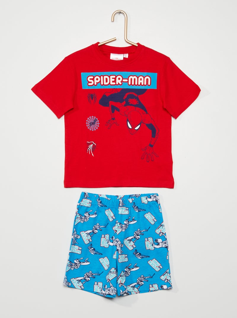 Pyjama Court Spider Man Rouge Kiabi 13 00€