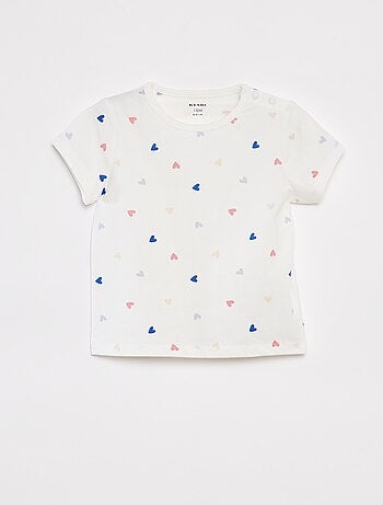 Pyjama court t-shirt + short - 2 pièces