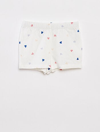 Pyjama court t-shirt + short - 2 pièces