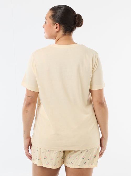 Pyjama court t-shirt + short - 2 pièces - Kiabi