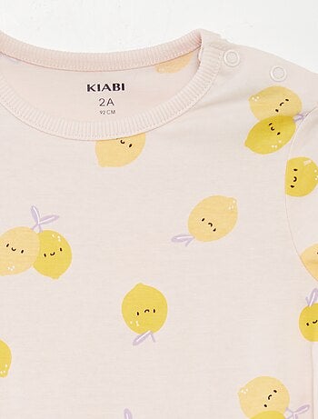 Pyjama court t-shirt + short - 2 pièces