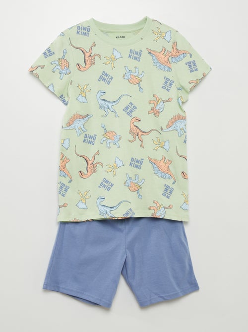 Pyjama court  t-shirt + short - 2 pièces - Kiabi