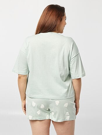 Pyjama court t-shirt + short - 2 pièces