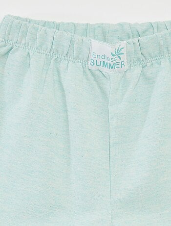 Pyjama court t-shirt + short - 2 pièces