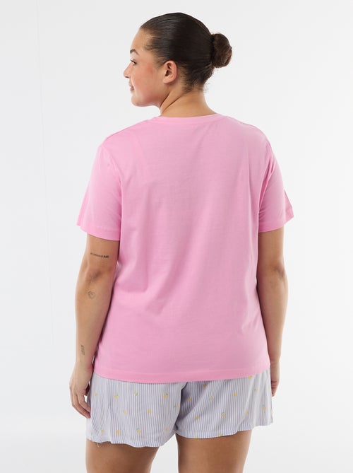 Pyjama court t-shirt + short - 2 pièces - Kiabi