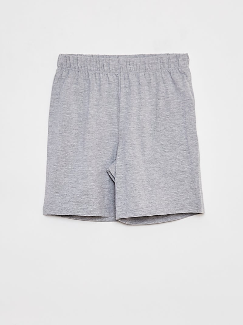 Pyjama court t-shirt + short 'One Piece' - 2 pièces NOIR - Kiabi