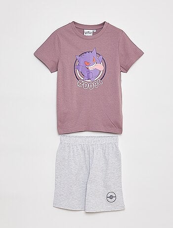 Pyjama court t-shirt + short 'Pokémon' - 2 pièces
